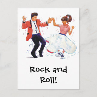 Carte Postale Classic Rock and Roll Jive Dancing Postcard