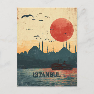 Carte Postale Classic Sunset View Istanbul Turkiye Travel