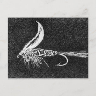 Carte Postale Classic Trout Fly Gold Ribbed Hare"s