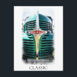 Carte Postale *~* Classic Vintage Antique Peinture Rétro<br><div class="desc">CARTE POST CARTE POSTALE - CAMIONS DE VOITURES CLASSIQUES - Peintures de style Grunge - PERSONNALISER LE TEXTE SI VOUS LE SOUHAITEZ. - CAMION Le cadre arrière - plan est BLANC. Le mot CLASSIC peut être modifié à votre goût ou supprimé. Peintures numériques Energy Enhanced du véhicule qui est Retro...</div>