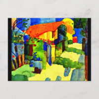 Carte postale classique/art Vintage-août Macke 5