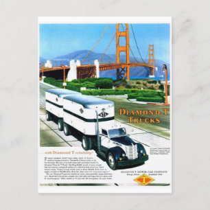 Carte postale classique de l'affiche publicitaire