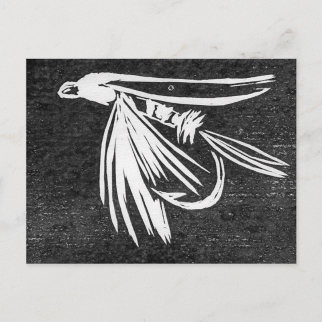 Carte postale classique de volée de truite (Devant)