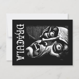 Carte Postale Classique Dracula Vampire gothique Vintage Hallowe