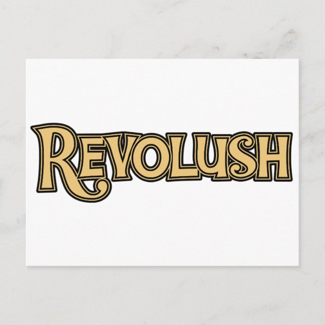 Carte postale classique du logo Revolush (Devant)
