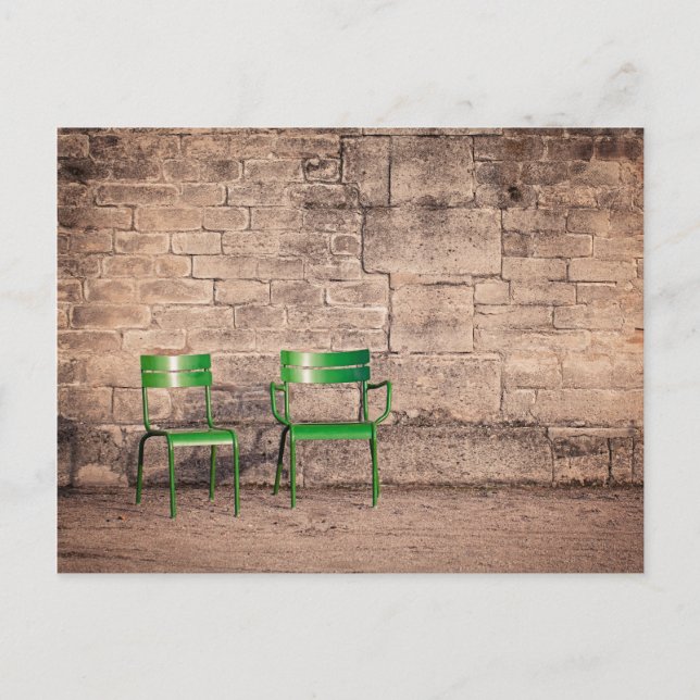Carte postale classique Paris Park Chaises (Devant)