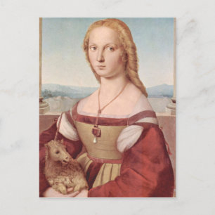 Carte Postale Classique Raphael Lady et Unicorn