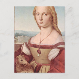Carte Postale Classique Raphael Lady et Unicorn