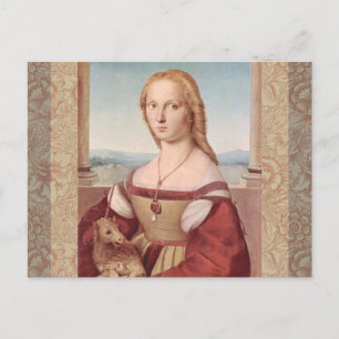 Carte Postale Classique Raphael Lady et Unicorn
