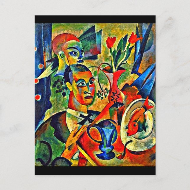 Carte postale - classique/Vintage Art-août Macke 1 (Devant)