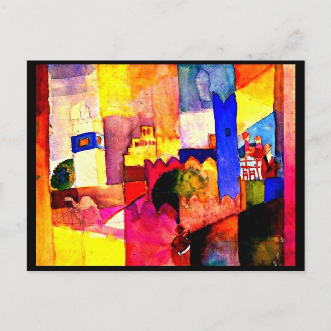 Carte postale - classique/Vintage Art-août Macke 1 (Devant)
