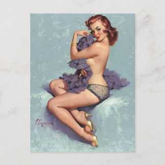 Carte Postale Classique ! Vintage fille épingle
