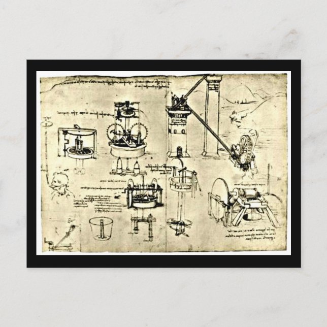 Carte postale classique/Vintage-Léonard de Vinci 1 (Devant)