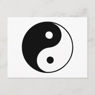 Carte Postale Classique Yin Yang