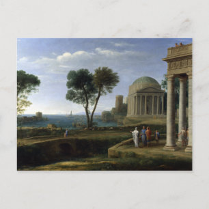 Carte Postale Claude Lorrain Paysage avec Aeneas à Delos