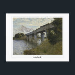 Carte Postale Claude Monet #21 - Art<br><div class="desc">Claude Monet - Le Pont Ferroviaire À Argenteuil. Carte postale Art & signature #21 par The Zedign House. Pour plus d'images et de dessins de Claude Monet - Peintures et dessins Vol 1,  visitez https://books.zedign.com/zas/2.html</div>
