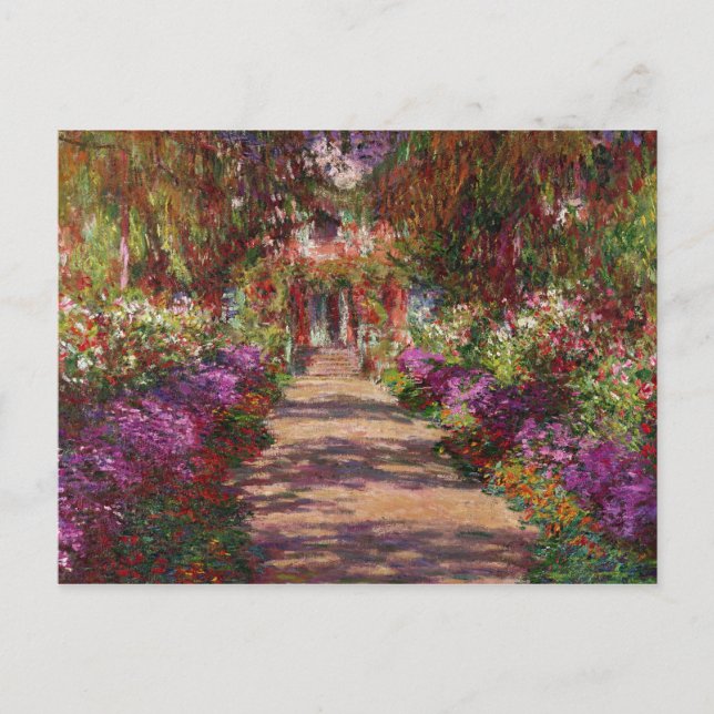 Carte Postale Claude Monet | A Pathway à Monet's Garden (Devant)