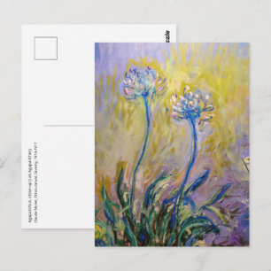Carte Postale Claude Monet - Agapanthus