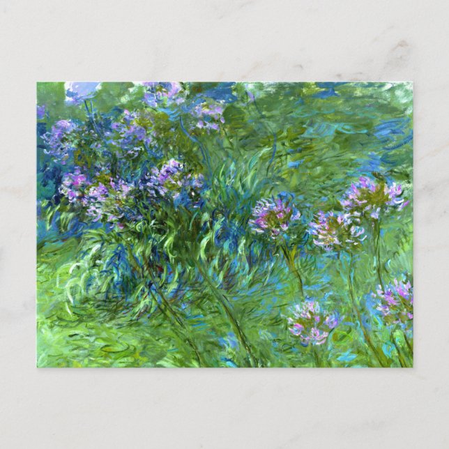 Carte Postale Claude Monet : Agapanthus (Devant)