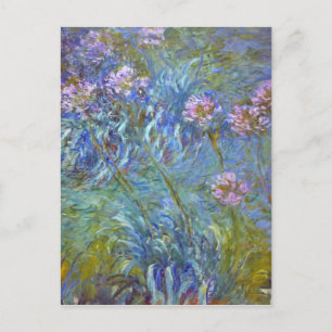 Carte Postale Claude Monet Agapanthus Fine Art Floral GalleryHD