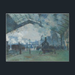 Carte Postale Claude Monet - Arrivée du train de Normandie<br><div class="desc">Claude Monet - Arrivée du train de Normandie,  Gare Saint-Lazare - 1877 - peinture à l'huile</div>