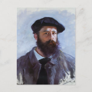 Carte Postale Claude Monet, Autoportrait avec un béret,
