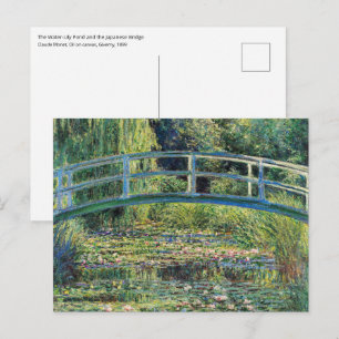 Carte Postale Claude Monet - Bassin aux nymphéas et Pont japonai