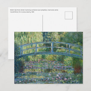Carte Postale Claude Monet - Bassin aux Nymphéas, Harmonie Verte