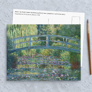 Carte Postale Claude Monet - Bassin aux Nymphéas, Harmonie Verte