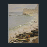 Carte Postale Claude Monet - Bateau Sur La Plage À Etretat<br><div class="desc">Claude Monet - Bateau Sur La Plage À Etretat</div>