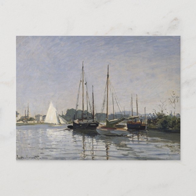 Carte Postale Claude Monet | Bateaux de plaisance, Argenteuil, c (Devant)