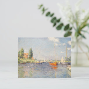 Carte Postale Claude Monet. Bateaux rouges, Argenteuil