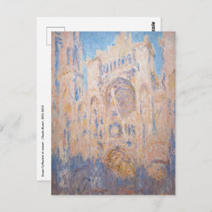 Carte Postale Claude Monet - Cathédrale de Rouen au coucher du s