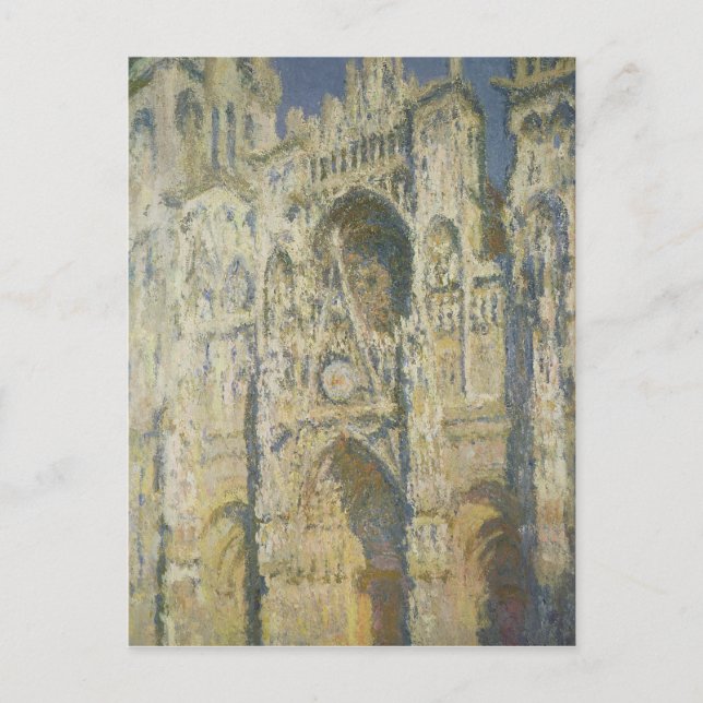 Carte Postale Claude Monet | Cathédrale de Rouen en plein soleil (Devant)