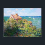 Carte Postale Claude Monet : Chalet de pêcheurs à Varengeville<br><div class="desc">Une belle carte postale paysagère classique avec un chalet de pêcheurs à Varengeville,  peint par le peintre impressionniste français Claude Monet.</div>