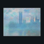 Carte Postale Claude Monet. Chambres du Parlement de Londres. Bl<br><div class="desc">Carte postale Claude Monet "Maisons du Parlement,  Londres".</div>