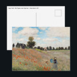 Carte Postale Claude Monet - Champ de coquelicots<br><div class="desc">Champ de coquelicots / Coquelicots sauvages,  près d'Argenteuil / Les Coquelicots - Claude Monet en 1873</div>