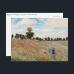 Carte Postale Claude Monet - Champ de pavot<br><div class="desc">Poppy Field / Poppies sauvages,  près d'Argenteuil / Les Coquelicots - Claude Monet en 1873</div>