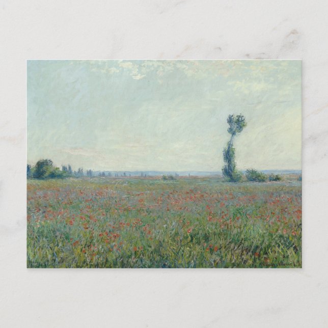 Carte Postale Claude Monet - Champ de pavot (Devant)