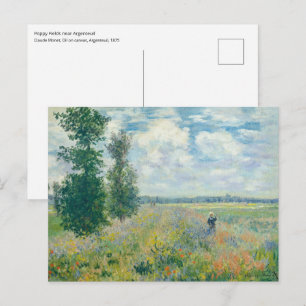 Carte Postale Claude Monet - Champs de pavot près d'Argenteuil (