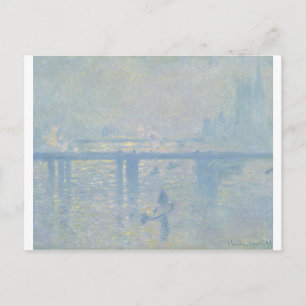 Carte Postale Claude Monet - Charing Cross Bridge. Art classique