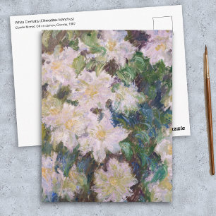 Carte Postale Claude Monet - Clématite blanche