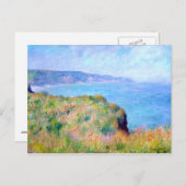 Carte Postale Claude Monet : Cliff Près De Pourville (Devant / Derrière)