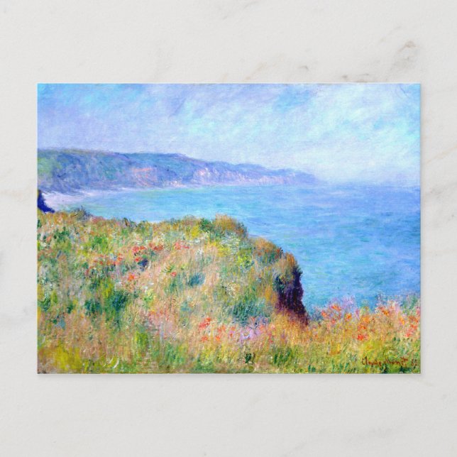 Carte Postale Claude Monet : Cliff Près De Pourville (Devant)