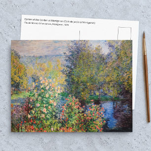 Carte Postale Claude Monet - Coin de jardin à Montgeron