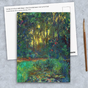 Carte Postale Claude Monet - Coin d'étang avec des nénuphars