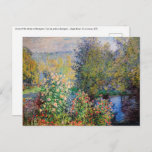 Carte Postale Claude Monet - Coin du jardin à Montgeron<br><div class="desc">Coin du jardin à Montgeron / Coin de jardin a Montgeron - Claude Monet,  Huile sur toile,  1876</div>