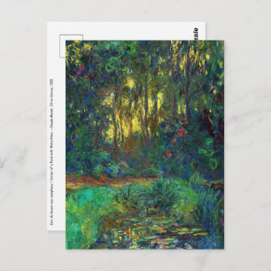 Carte Postale Claude Monet - Coin d'un étang avec des Nénuphars