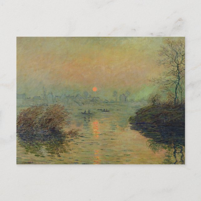 Carte Postale Claude Monet | Coucher de soleil sur la Seine (Devant)