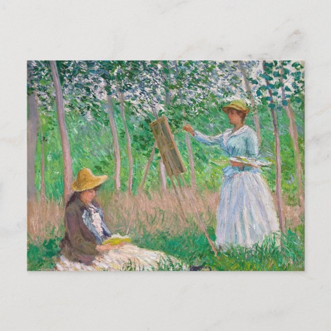 Carte Postale Claude Monet - Dans les bois à Giverny (Devant)